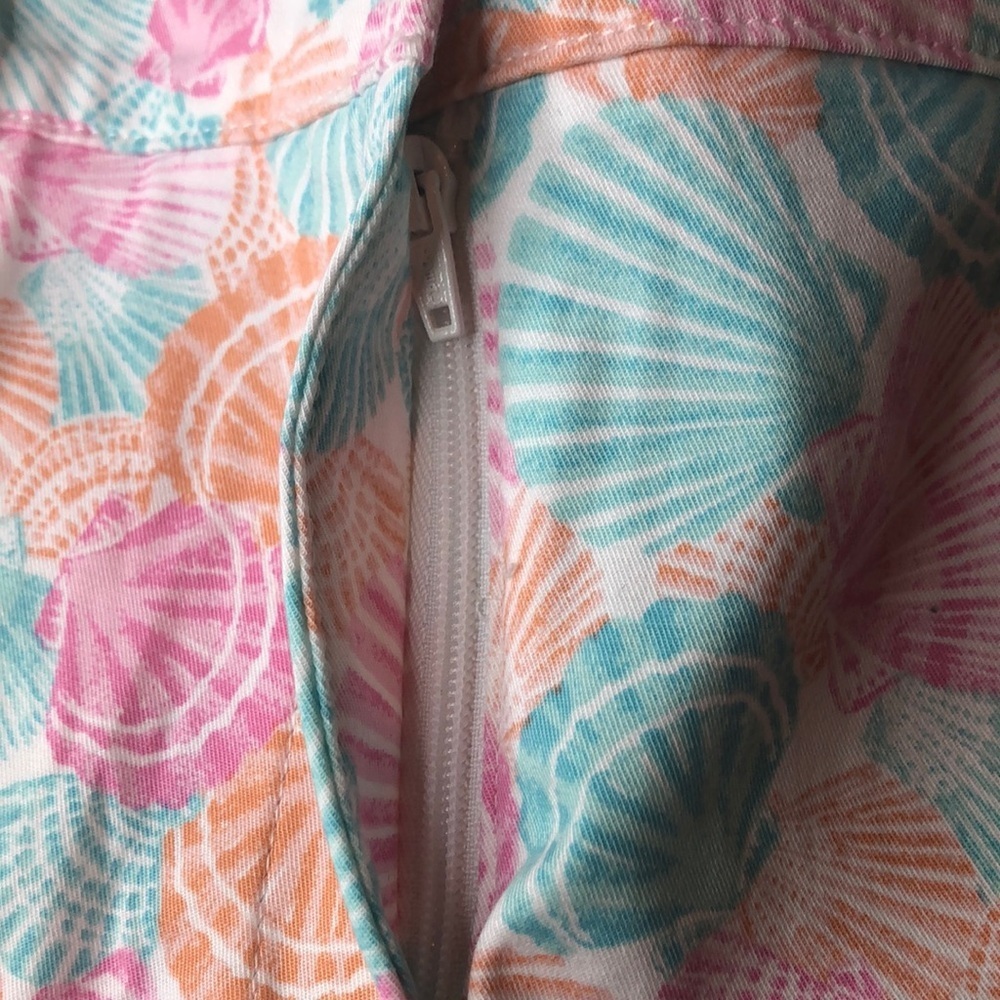 NEW Talbots Multicolor Pastel Seashells Print Twill Shorts Size 4 7” rise NWOT - Picture 9 of 11